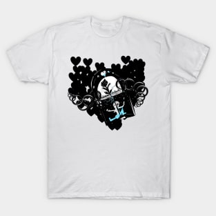 Lock Hearth(Black) Secret of Love T-Shirt